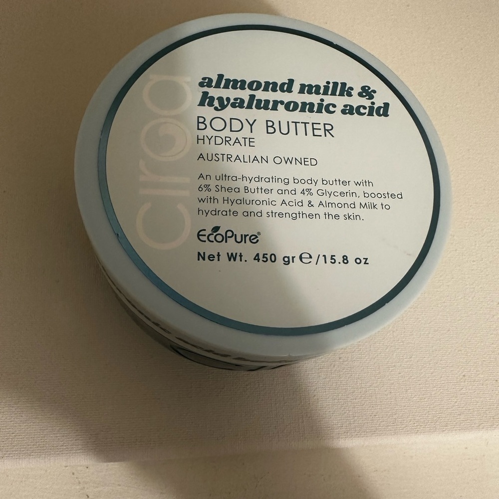 Ciroa Almond Milk & Hyaluronic Acid Body Butter Hudrate 15.8oz